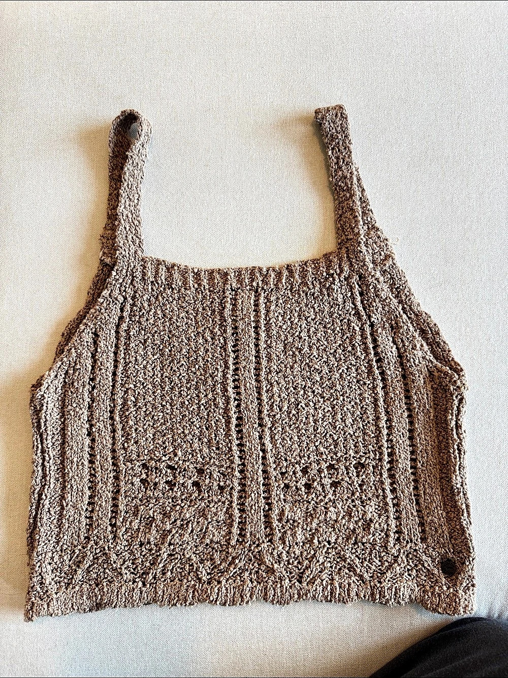 Pacific Republic Knit Tank Top in Brown Size Medium
